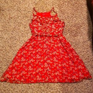 Red Floral Elle Dress, Size 12